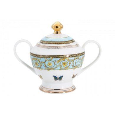 Чайный сервиз Бабочки 12 персон 42 предмета Anna Lafarg (Китай), костяной фарфор, 42 предмета - 5