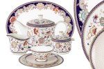 Чайный сервиз Королева Анна 12 персон 40 предметов Anna Lafarg (Китай), костяной фарфор, 40 предметов - 1