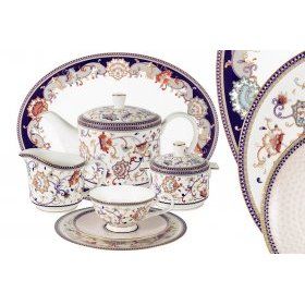 Чайный сервиз Королева Анна 12 персон 40 предметов Anna Lafarg (Китай), костяной фарфор, 40 предметов - 1