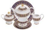 Чайный сервиз Византия 12 персон 42 предмета Anna Lafarg (Китай), костяной фарфор, 42 предмета - 1