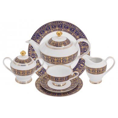 Чайный сервиз Византия 12 персон 42 предмета Anna Lafarg (Китай), костяной фарфор, 42 предмета - 1