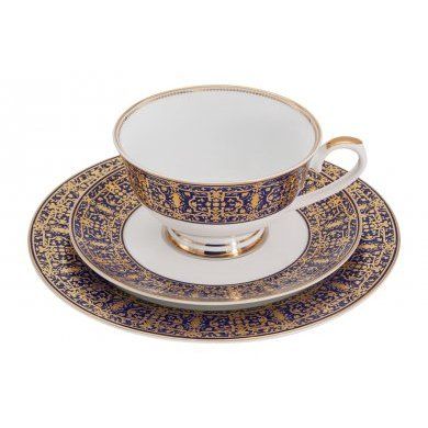 Чайный сервиз Византия 12 персон 42 предмета Anna Lafarg (Китай), костяной фарфор, 42 предмета - 3