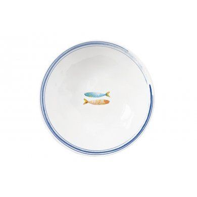 Тарелка суповая Морской берег Nuova R2S (Италия), фарфор, 1 предмет -