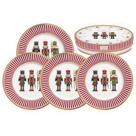 Набор десертных тарелок Щелкунчик 4 штуки Nuova R2S (Италия), фарфор, 4 предмета - 1